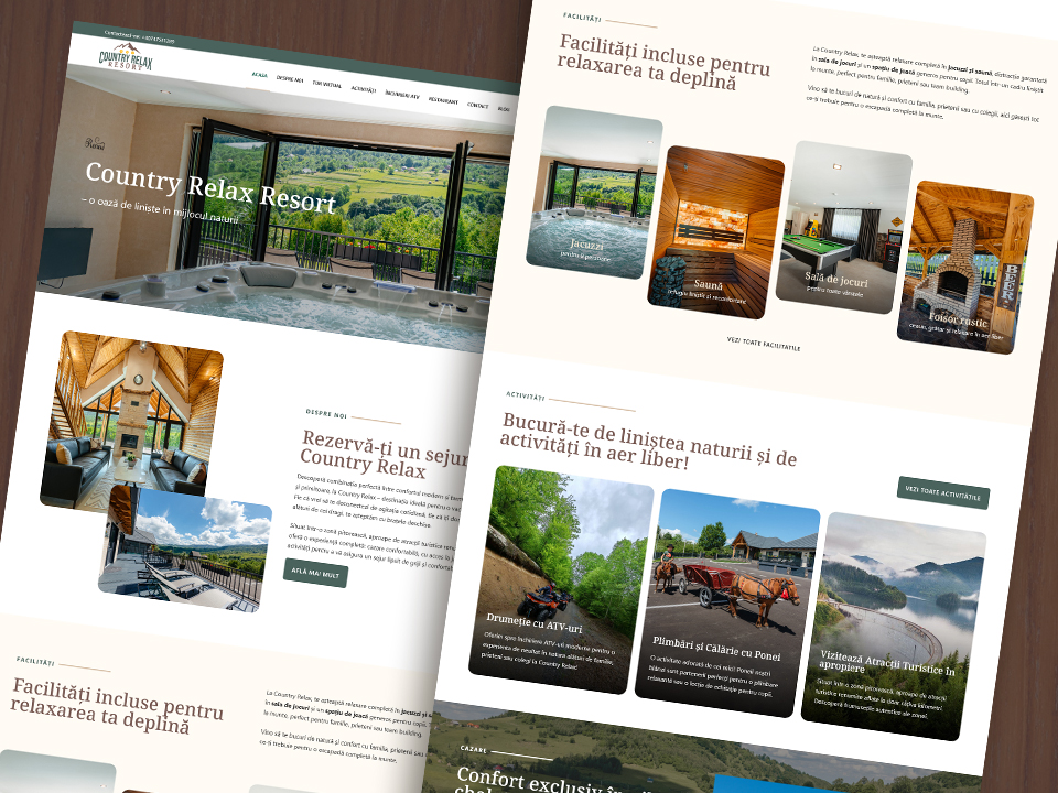 Country Relax Resort Website